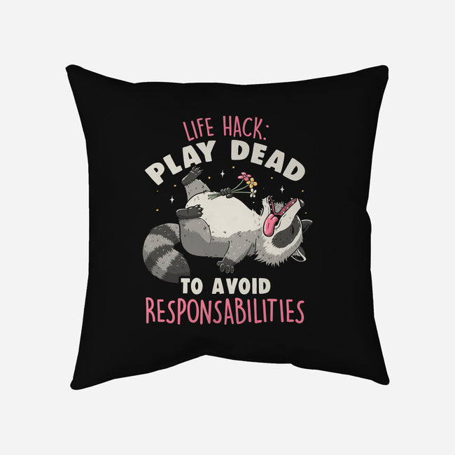 Play Dead-None-Non-Removable Cover w Insert-Throw Pillow-koalastudio