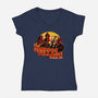 Ganados Village-Womens-V-Neck-Tee-daobiwan