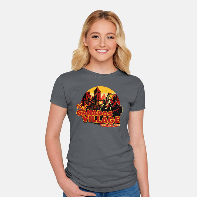 Ganados Village-Womens-Fitted-Tee-daobiwan