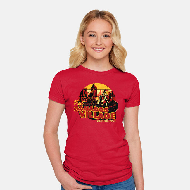 Ganados Village-Womens-Fitted-Tee-daobiwan