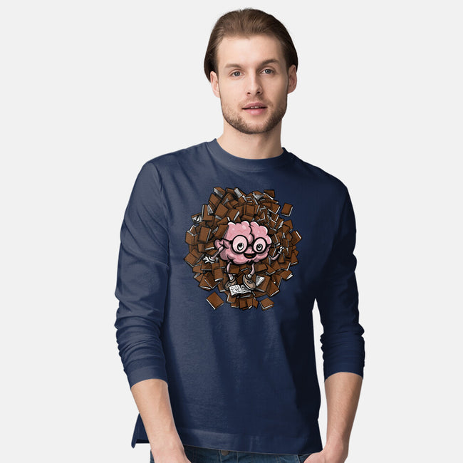 Librarian Beauty-Mens-Long Sleeved-Tee-zascanauta