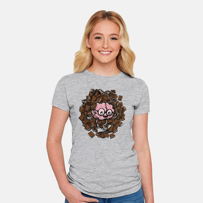 Librarian Beauty-Womens-Fitted-Tee-zascanauta