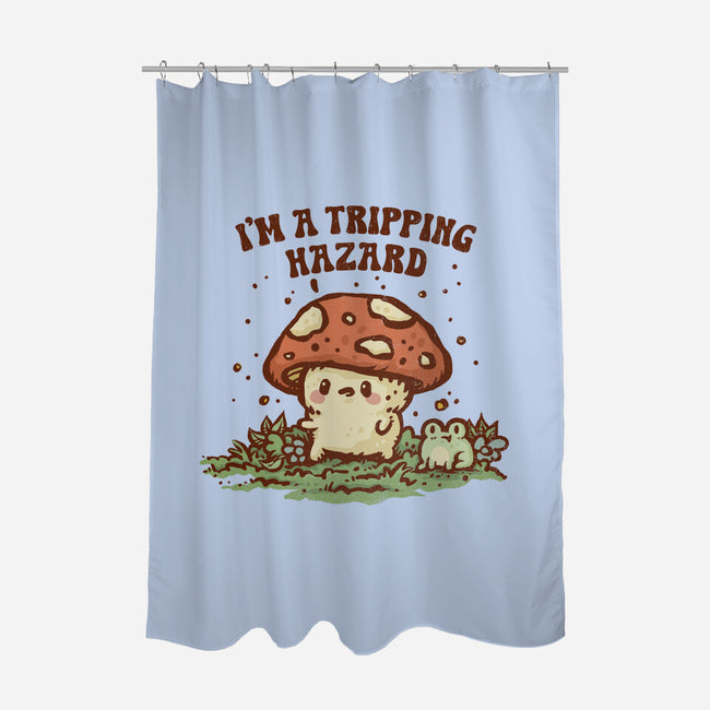 Tripping Hazard-None-Polyester-Shower Curtain-kg07