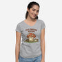 Tripping Hazard-Womens-V-Neck-Tee-kg07