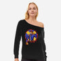 The X Leader-Womens-Off Shoulder-Sweatshirt-nickzzarto