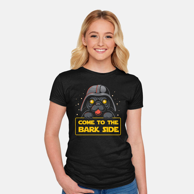 Bark Side-Womens-Fitted-Tee-erion_designs