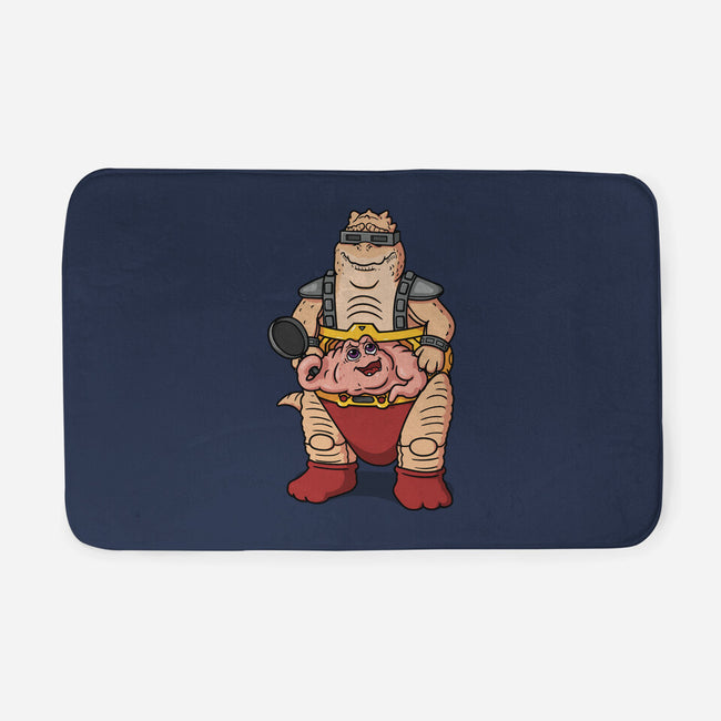 Not The Brain-None-Memory Foam-Bath Mat-Raffiti