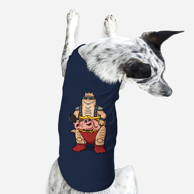 Not The Brain-Dog-Basic-Pet Tank-Raffiti