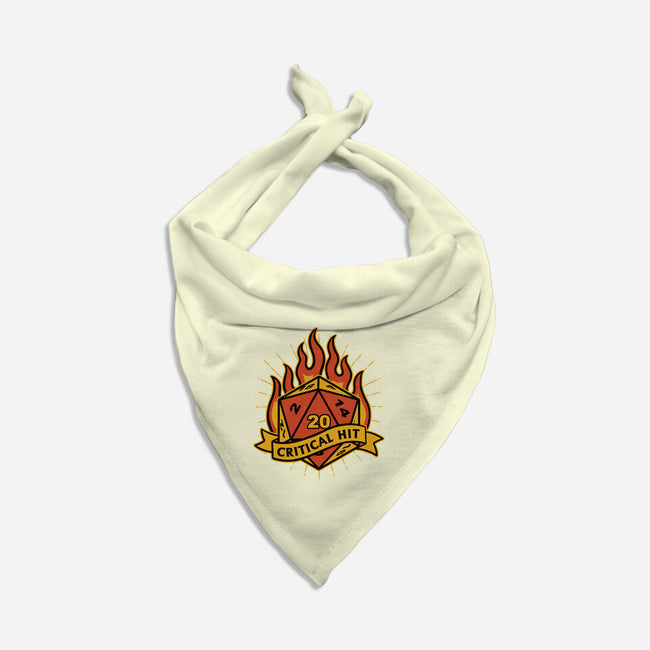 RPG Fire Dice Tattoo-Cat-Bandana-Pet Collar-Studio Mootant