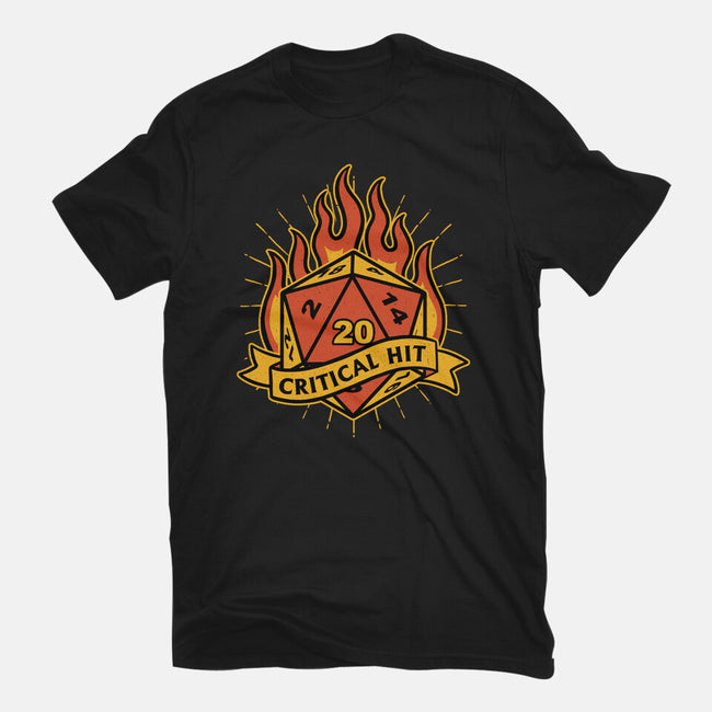 RPG Fire Dice Tattoo-Mens-Basic-Tee-Studio Mootant