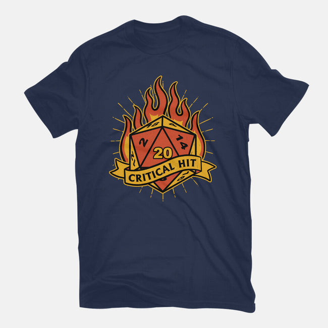 RPG Fire Dice Tattoo-Mens-Basic-Tee-Studio Mootant