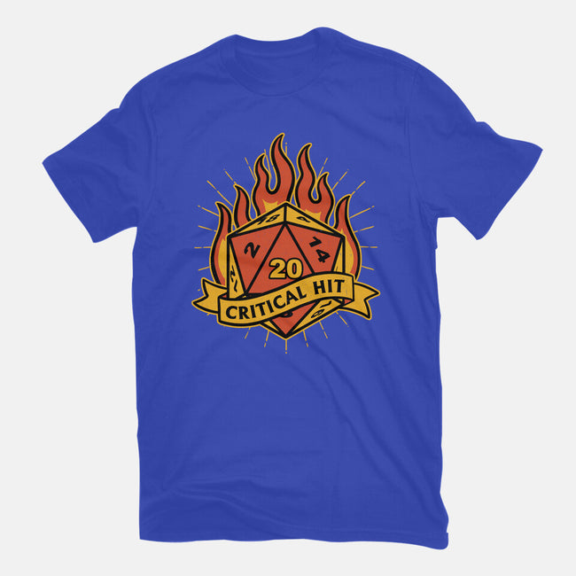 RPG Fire Dice Tattoo-Mens-Basic-Tee-Studio Mootant