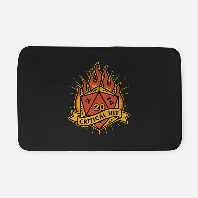 RPG Fire Dice Tattoo-None-Memory Foam-Bath Mat-Studio Mootant