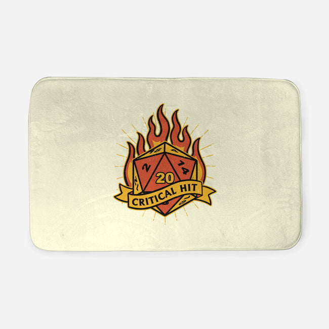 RPG Fire Dice Tattoo-None-Memory Foam-Bath Mat-Studio Mootant