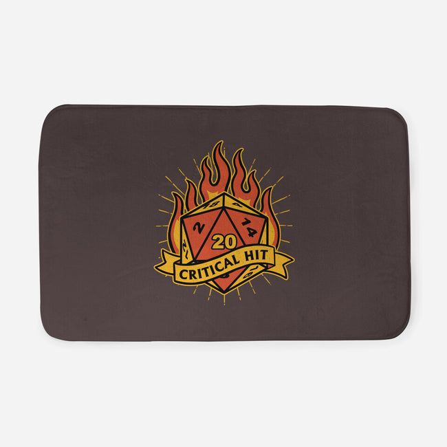 RPG Fire Dice Tattoo-None-Memory Foam-Bath Mat-Studio Mootant