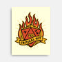 RPG Fire Dice Tattoo-None-Stretched-Canvas-Studio Mootant