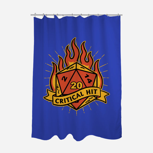 RPG Fire Dice Tattoo-None-Polyester-Shower Curtain-Studio Mootant