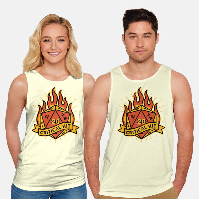 RPG Fire Dice Tattoo-Unisex-Basic-Tank-Studio Mootant