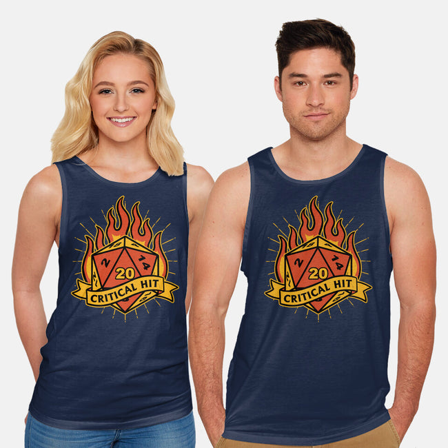 RPG Fire Dice Tattoo-Unisex-Basic-Tank-Studio Mootant