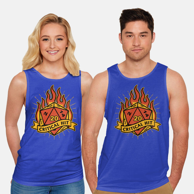 RPG Fire Dice Tattoo-Unisex-Basic-Tank-Studio Mootant