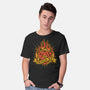 RPG Fire Dice Tattoo-Mens-Basic-Tee-Studio Mootant