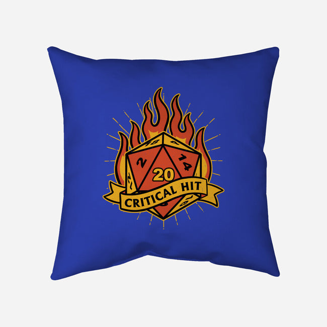 RPG Fire Dice Tattoo-None-Removable Cover-Throw Pillow-Studio Mootant