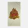 RPG Fire Dice Tattoo-None-Beach-Towel-Studio Mootant