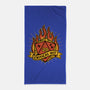 RPG Fire Dice Tattoo-None-Beach-Towel-Studio Mootant