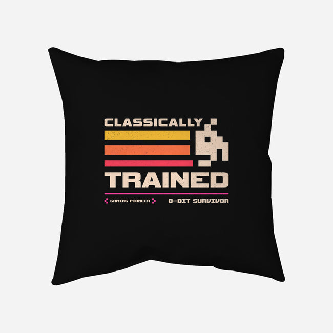 Classically Trained For Retro Gamers-None-Removable Cover w Insert-Throw Pillow-sachpica