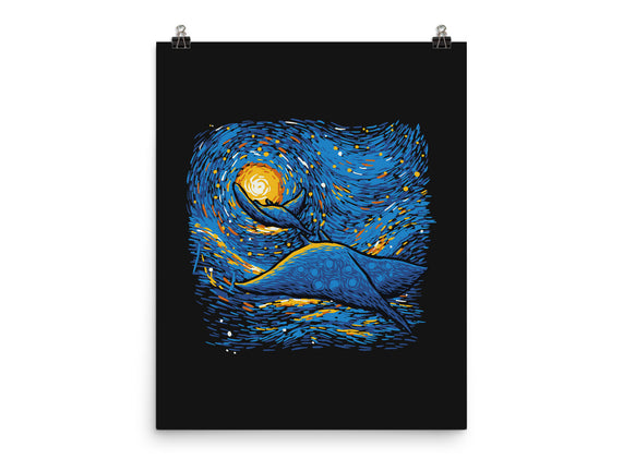 Starry Sky Sea Manta Ray