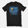 Starry Sky Sea Manta Ray-Unisex-Basic-Tee-tobefonseca