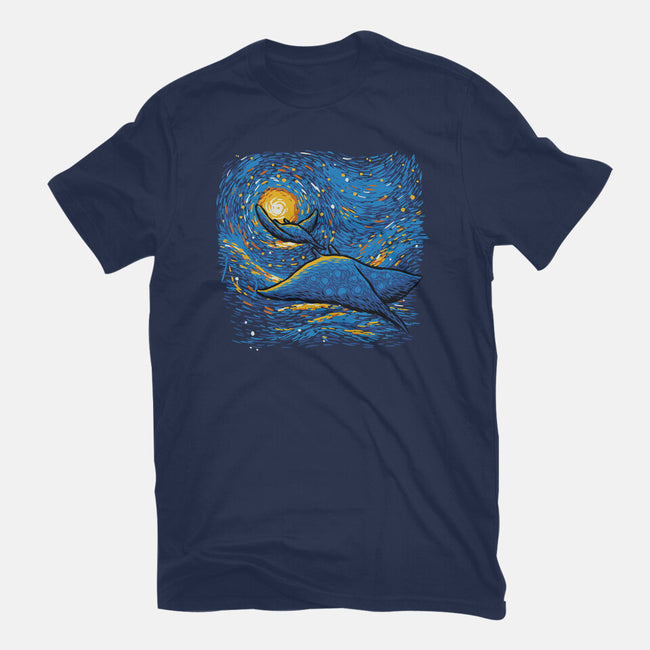 Starry Sky Sea Manta Ray-Youth-Basic-Tee-tobefonseca