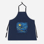 Starry Sky Sea Manta Ray-Unisex-Kitchen-Apron-tobefonseca