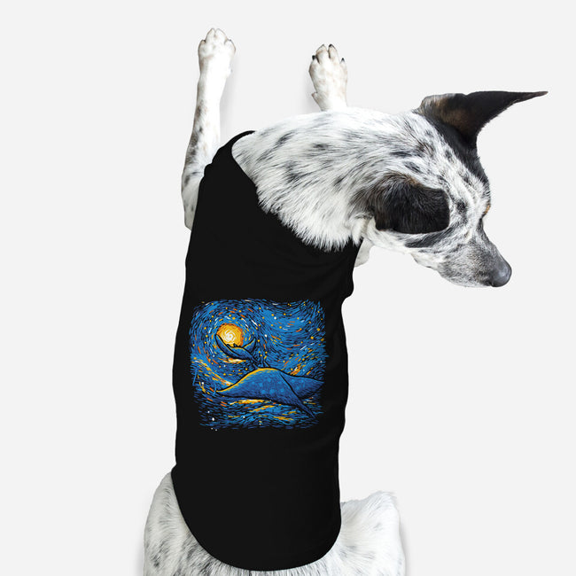 Starry Sky Sea Manta Ray-Dog-Basic-Pet Tank-tobefonseca