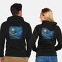 Starry Sky Sea Manta Ray-Unisex-Zip-Up-Sweatshirt-tobefonseca