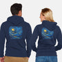 Starry Sky Sea Manta Ray-Unisex-Zip-Up-Sweatshirt-tobefonseca