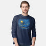 Starry Sky Sea Manta Ray-Mens-Long Sleeved-Tee-tobefonseca