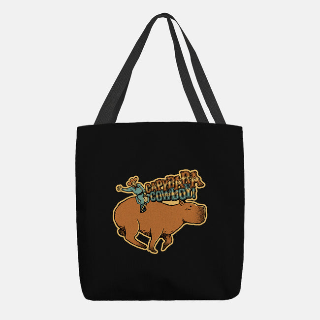 Capybara Cowboy-None-Basic Tote-Bag-tobefonseca