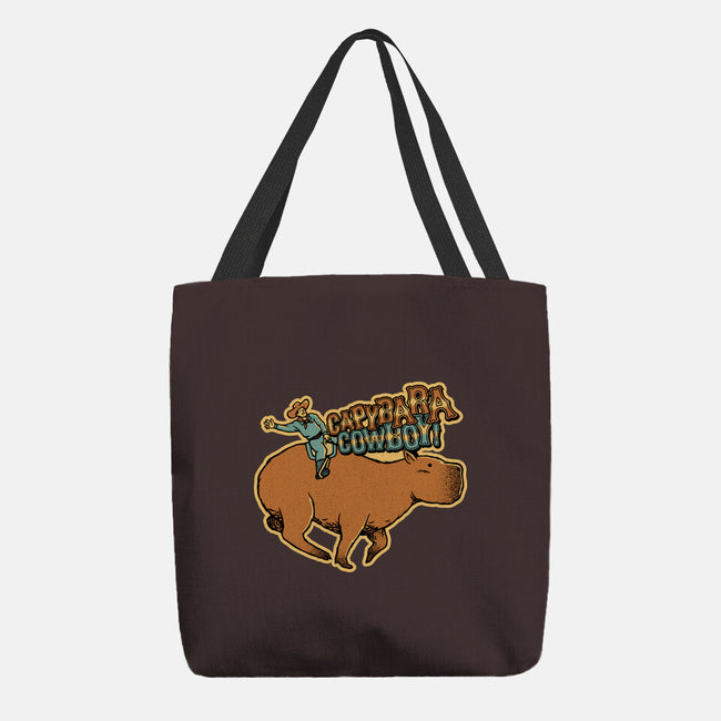 Capybara Cowboy-None-Basic Tote-Bag-tobefonseca