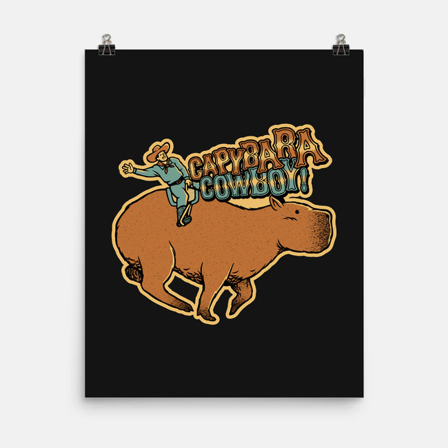 Capybara Cowboy-None-Matte-Poster-tobefonseca