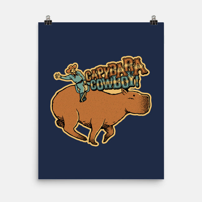 Capybara Cowboy-None-Matte-Poster-tobefonseca