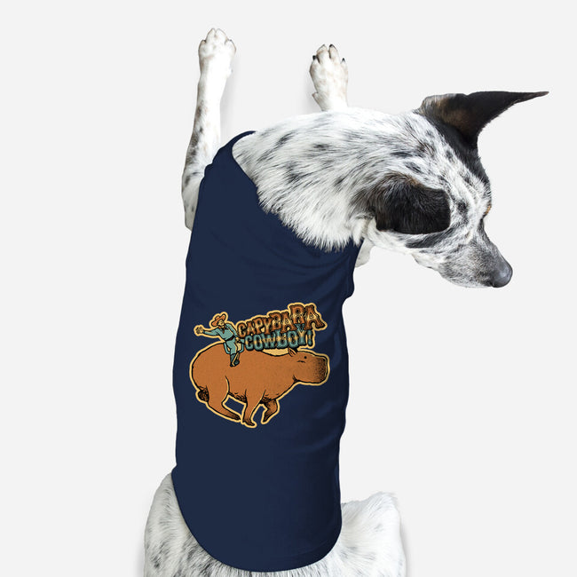 Capybara Cowboy-Dog-Basic-Pet Tank-tobefonseca