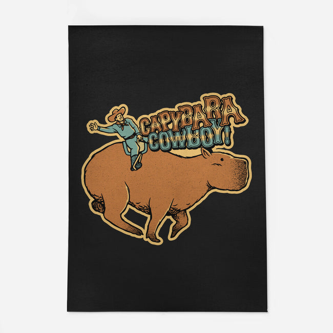 Capybara Cowboy-None-Outdoor-Rug-tobefonseca