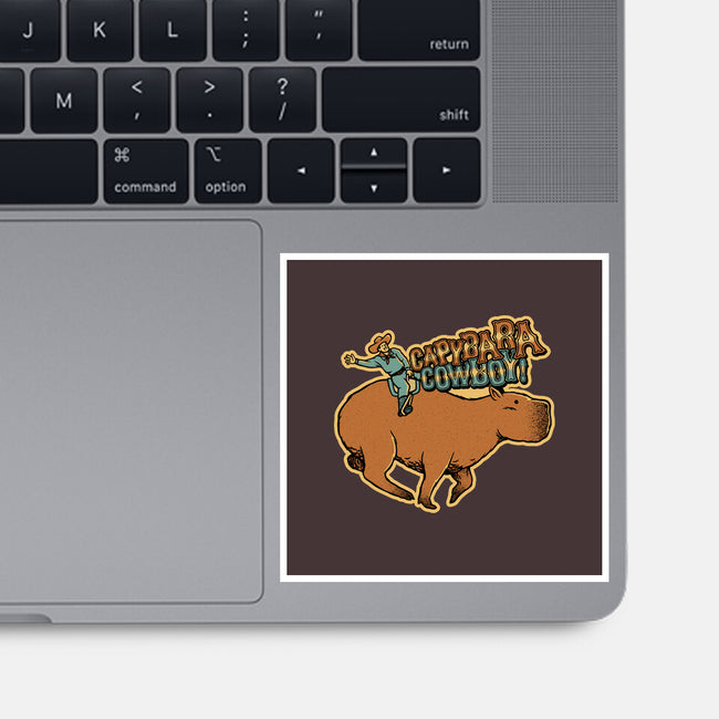 Capybara Cowboy-None-Glossy-Sticker-tobefonseca