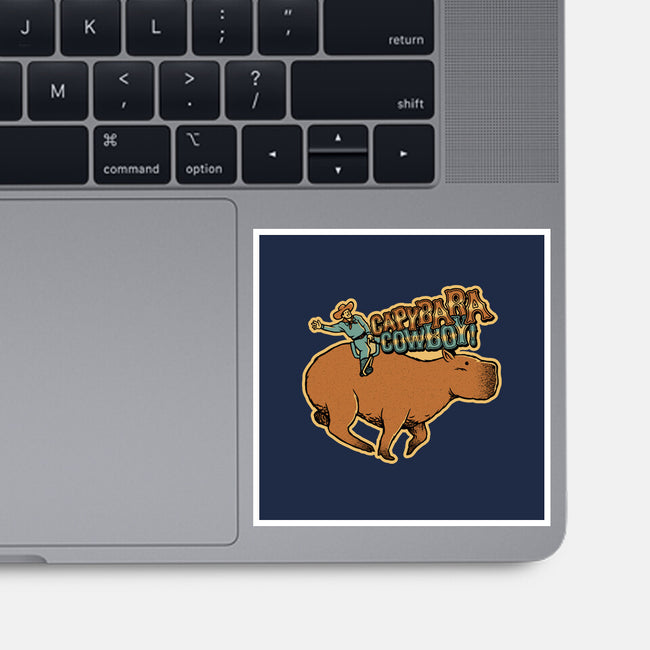 Capybara Cowboy-None-Glossy-Sticker-tobefonseca