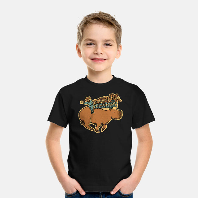 Capybara Cowboy-Youth-Basic-Tee-tobefonseca