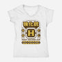 Enhanced Gun-Womens-V-Neck-Tee-Azafran