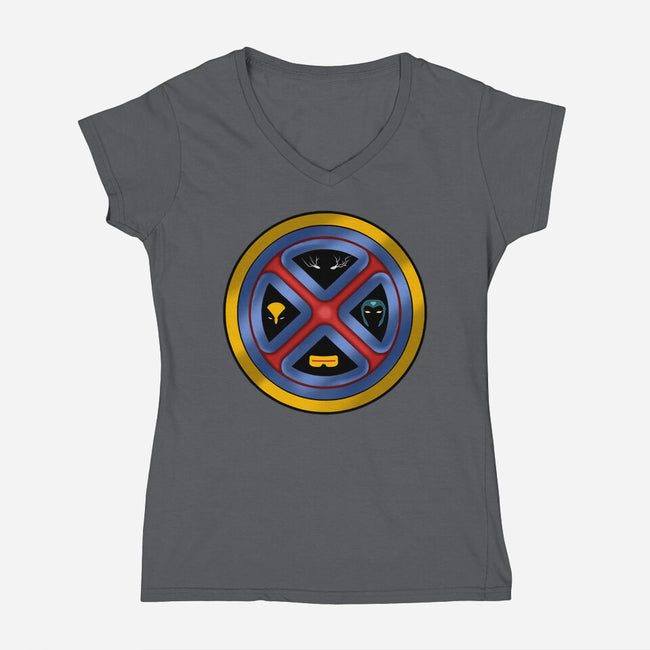 My Xquad-Womens-V-Neck-Tee-nickzzarto