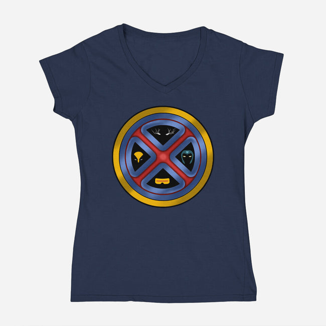 My Xquad-Womens-V-Neck-Tee-nickzzarto