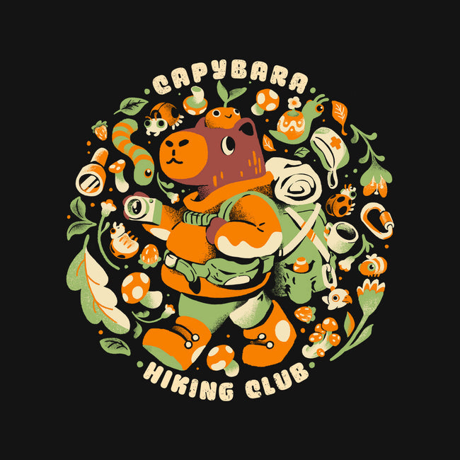 Capybara Hiking Club-None-Glossy-Sticker-Estudio Horta